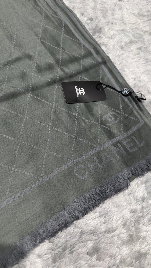 Chanel yün ipek şal - Görsel 4