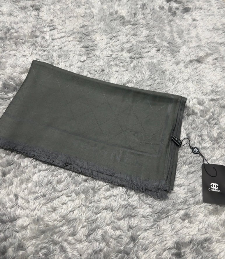 Chanel yün ipek şal - Görsel 2