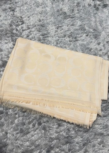 Coach yün ipek şal - Görsel 4