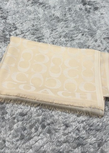 Coach yün ipek şal - Görsel 3