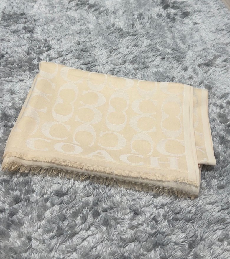 Coach yün ipek şal - Görsel 3