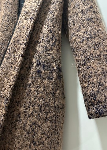 Kadın kaşe kırçıllı kaban - Görsel 6