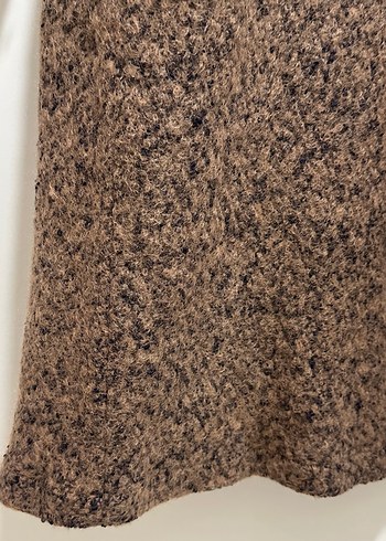 Kadın kaşe kırçıllı kaban - Görsel 5