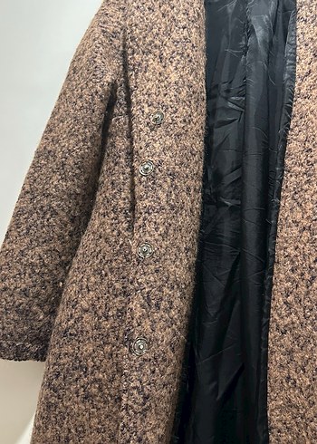 Kadın kaşe kırçıllı kaban - Görsel 4