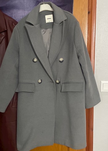 Gri Koton Kadın Kaban - Görsel 3