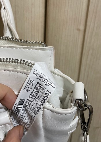 Stradivarius Beyaz Deri Tokalı Kadın Çanta - Görsel 3