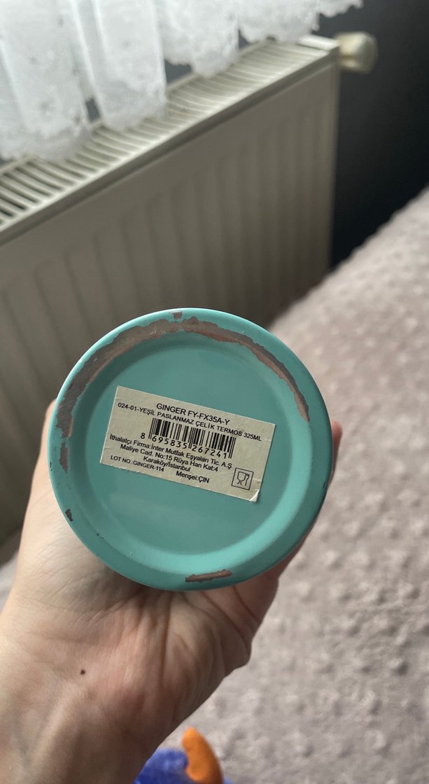 Turkuaz Termos Pastel Renk - Görsel 2