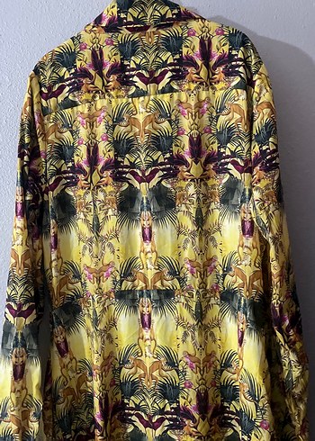 Sarı Bohem Uzun Kollu Elbise - Görsel 5