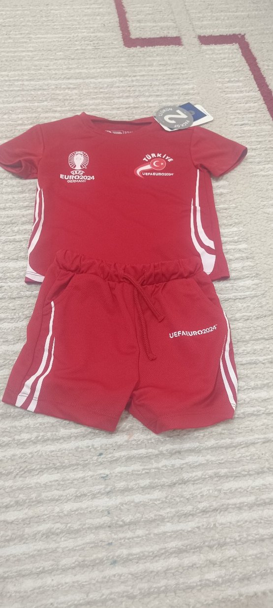 LCW Kids Kırmızı Baskılı Erkek Bebek Takımı - Görsel 2