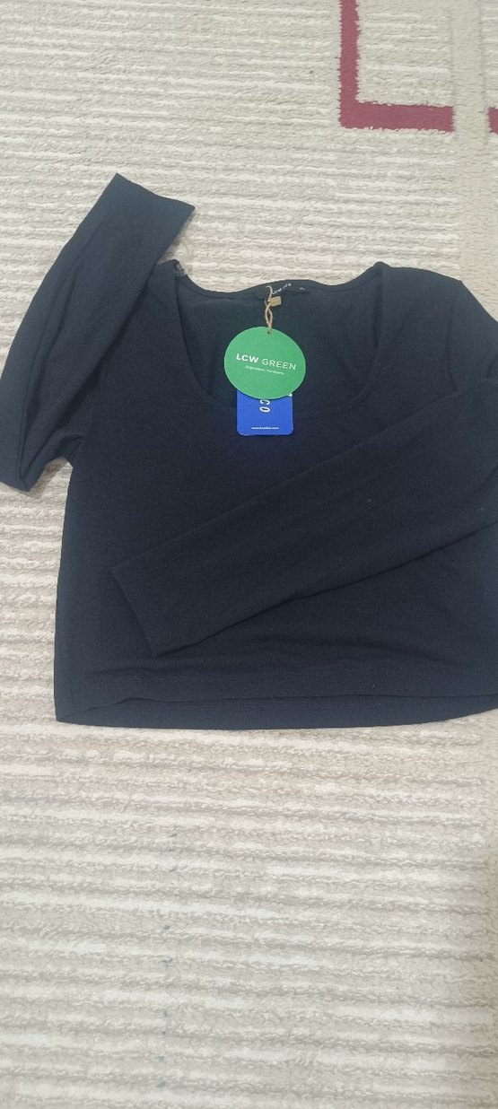 Siyah Kadın Uzun Kollu Slim Fit Atletik Üst - Görsel 2