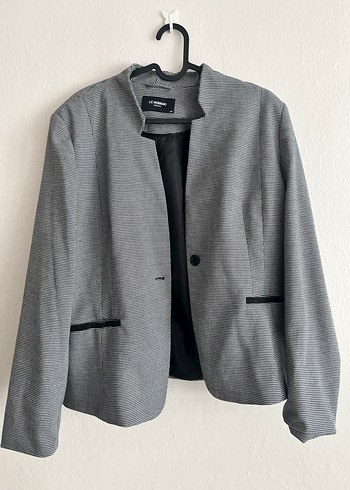 Düğmeli Gri Kadın Blazer Ceket