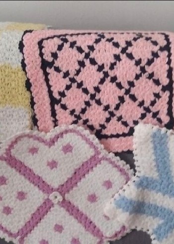 Renkli Örgü Banyo lifleri - Görsel 2