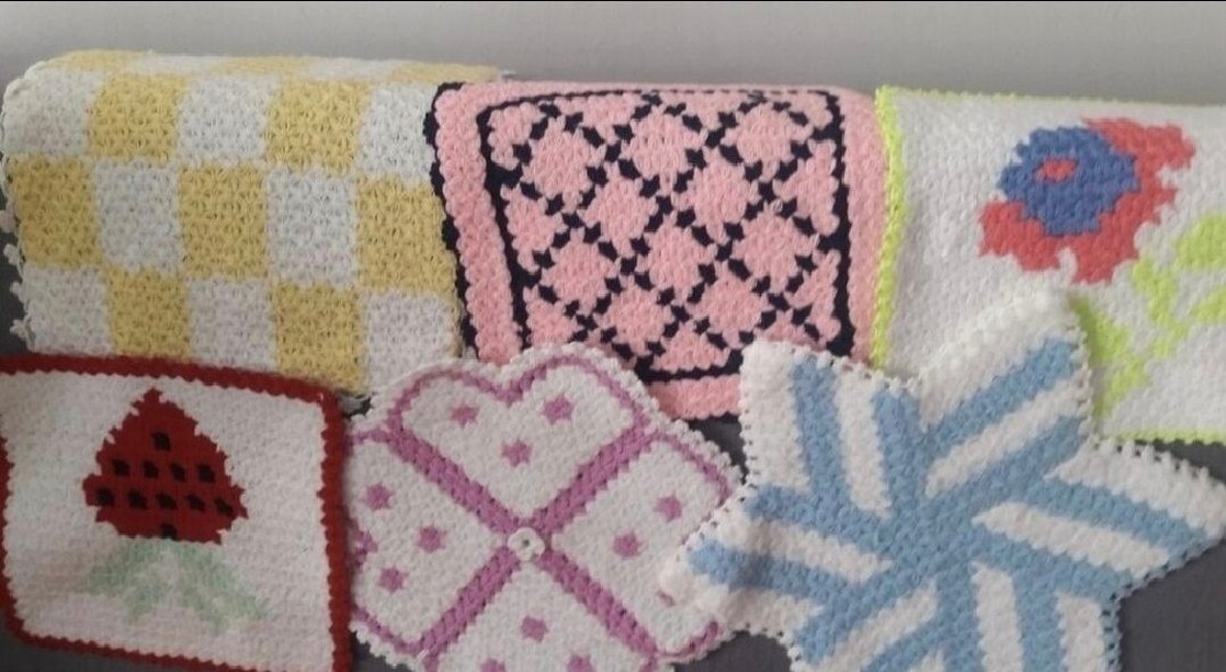 Renkli Örgü Banyo lifleri - Görsel 2