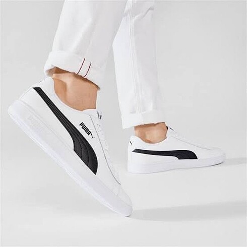 Puma smash unısex beyaz spor ayakkabı