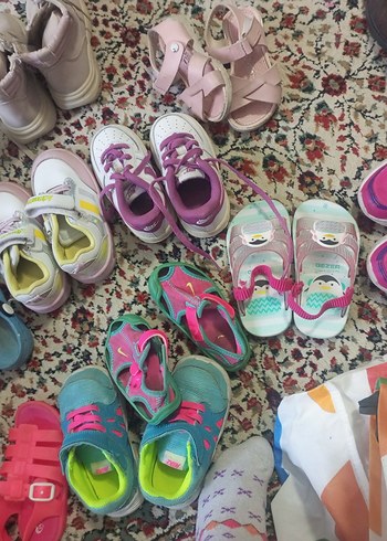 Renkli Bağcıksız Kız Çocuk Spor Ayakkabı toplu - Görsel 2