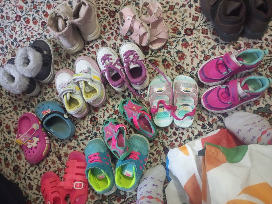 Renkli Bağcıksız Kız Çocuk Spor Ayakkabı toplu - Görsel 2