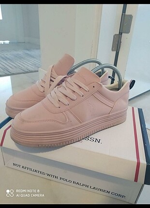 38 Beden Us Polo pudra renk ayakkabı