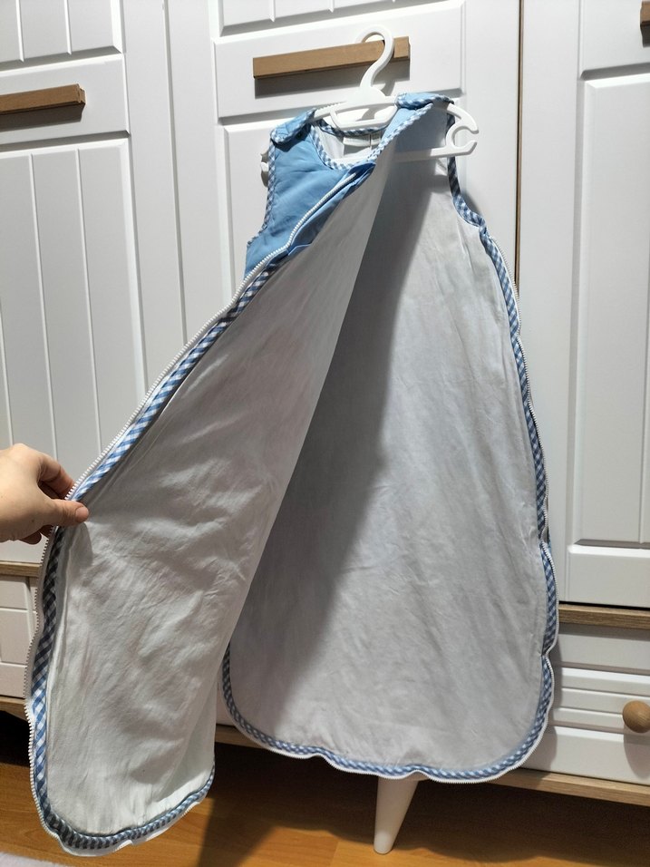 Mavi Çiftlik Desenli Bebek Uyku Tulumu - Görsel 4