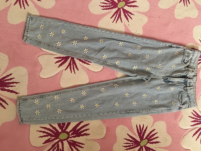 Papatya desen mom jean