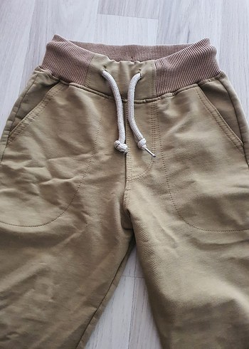 Bej Erkek Çocuk Bol Kesim  Pantolon - Görsel 2