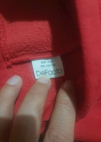 Kırmızı Kapüşonlu Erkek Çocuk Sweatshirt - Görsel 4