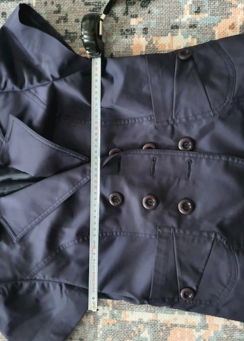 Düğmeli Siyah Kısa Kollu Mini Blazer - Görsel 7