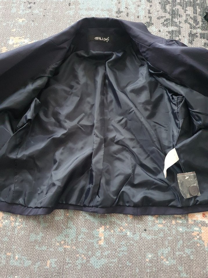 Düğmeli Siyah Kısa Kollu Mini Blazer - Görsel 5