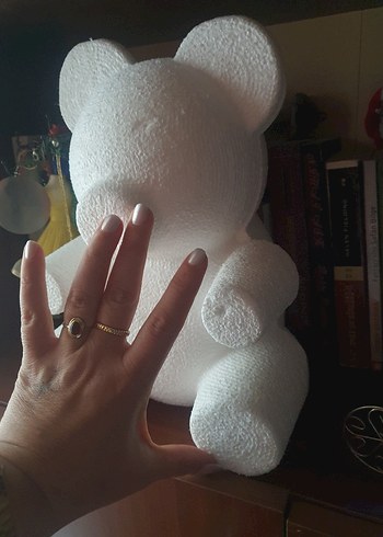 Beyaz Peluş Ayıcık Oyuncak - Görsel 2