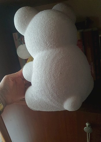 Beyaz Peluş Ayıcık Oyuncak - Görsel 5