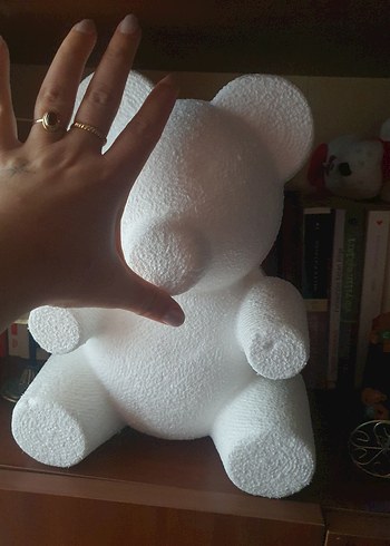 Beyaz Peluş Ayıcık Oyuncak - Görsel 3