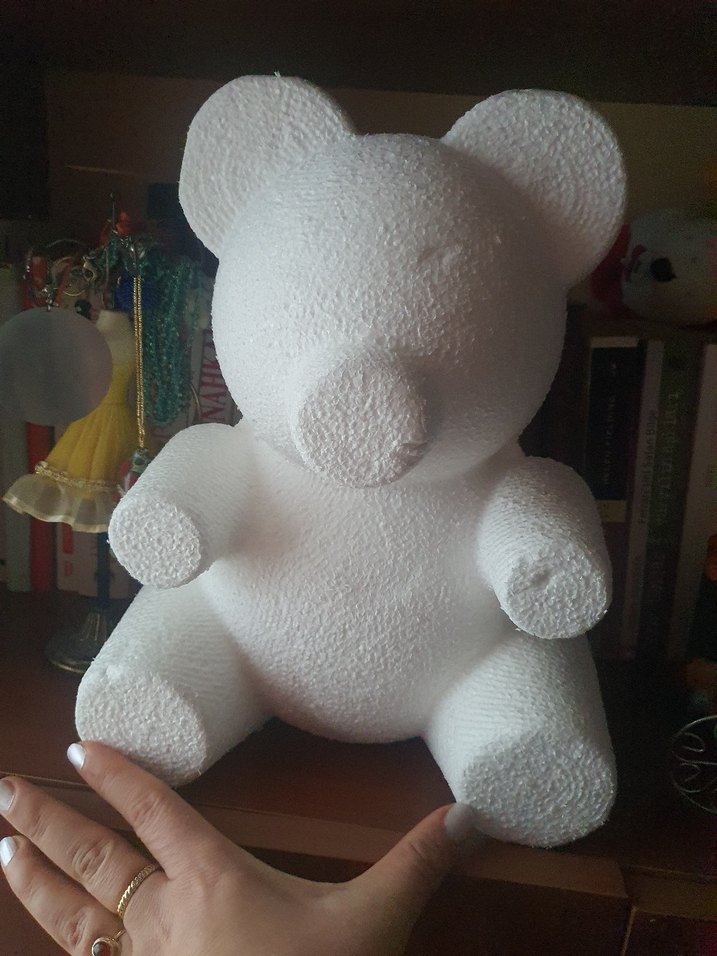 Beyaz Peluş Ayıcık Oyuncak - Görsel 4