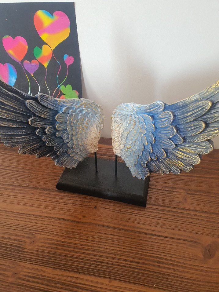 Mavi Kanat Figürlü Dekoratif Obje - Görsel 3