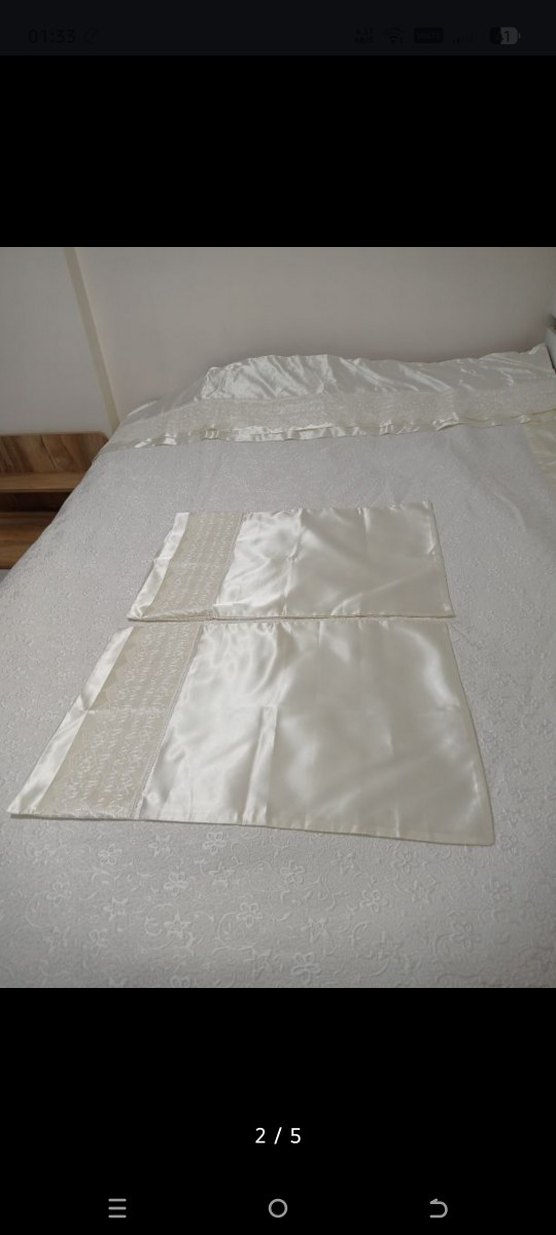 Çift kişilik yatak örtüsü+ 2 adet yastık kılıfı - Görsel 2