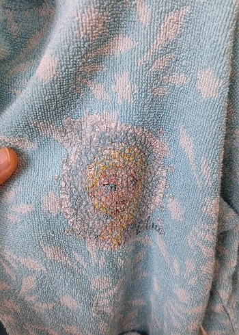 Kız çocuk Elsa bornoz set - Görsel 3