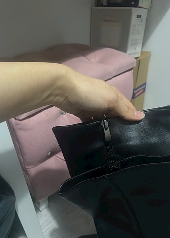 Kadın Siyah  Topuklu Çizme - Görsel 3