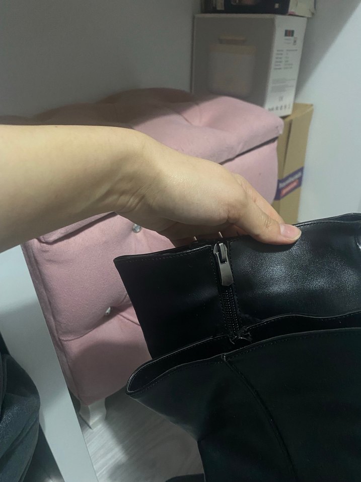 Kadın Siyah  Topuklu Çizme - Görsel 3