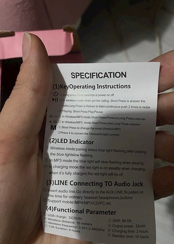 Kablosuz Kedi Kulaklı LED Kulaklık açık kahve gibi - Görsel 5