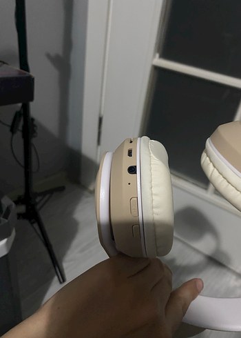 Kablosuz Kedi Kulaklı LED Kulaklık açık kahve gibi - Görsel 4