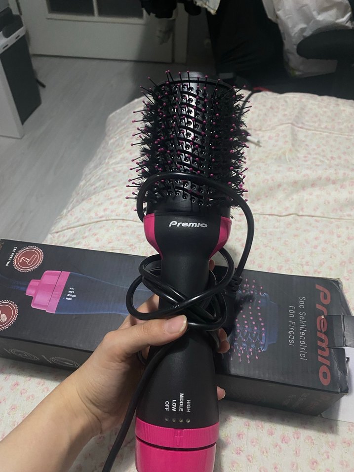 Premio Pembe Saç Şekillendirici Fön Fırçası - Görsel 2