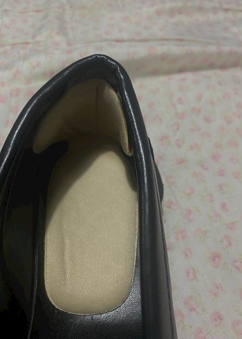 Tokalı Siyah kadın ayakkabı makosen - Görsel 2