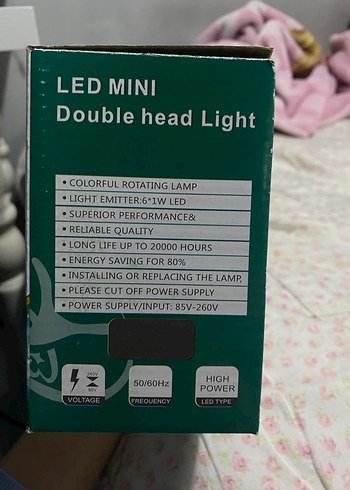 Çift Başlı LED Mini Ampul renkli - Görsel 4