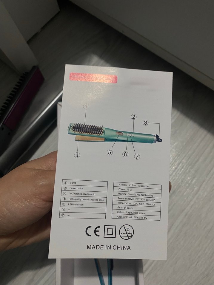 Mor 3'ü 1 Arada Saç Düzleştirici - Görsel 5