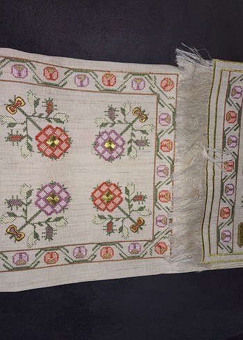 turk isi nakışlı masa örtüsü takımı - Görsel 4