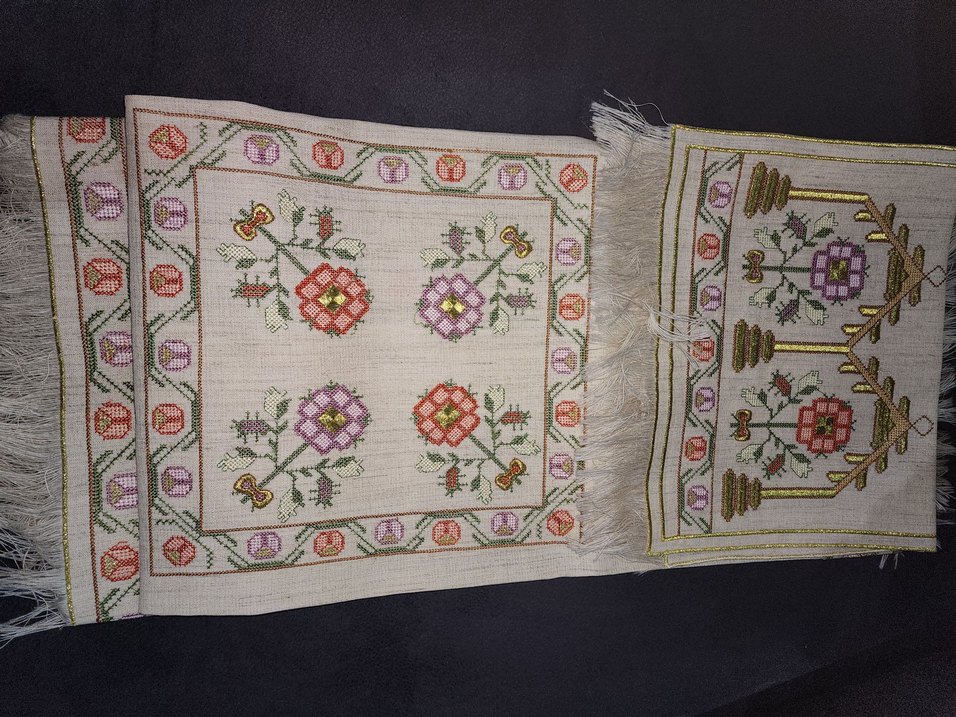 turk isi nakışlı masa örtüsü takımı - Görsel 4