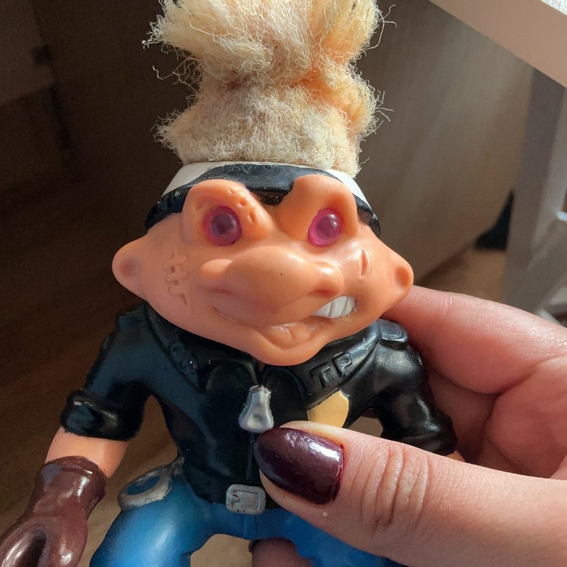 Vintage Trolls Polis Figür - Görsel 2