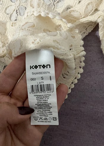 Vintage Krem Tül Bluz - Görsel 3