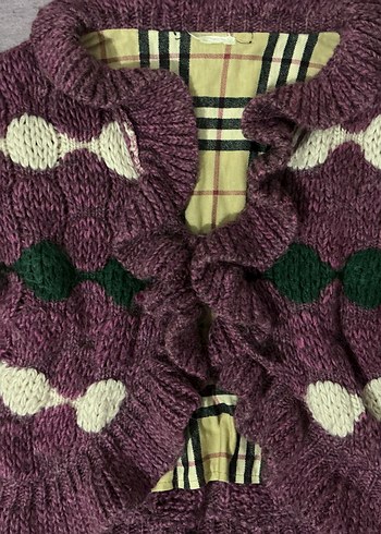 Vintage Mor Hırka - Görsel 2