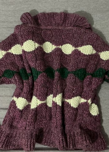 Vintage Mor Hırka - Görsel 4