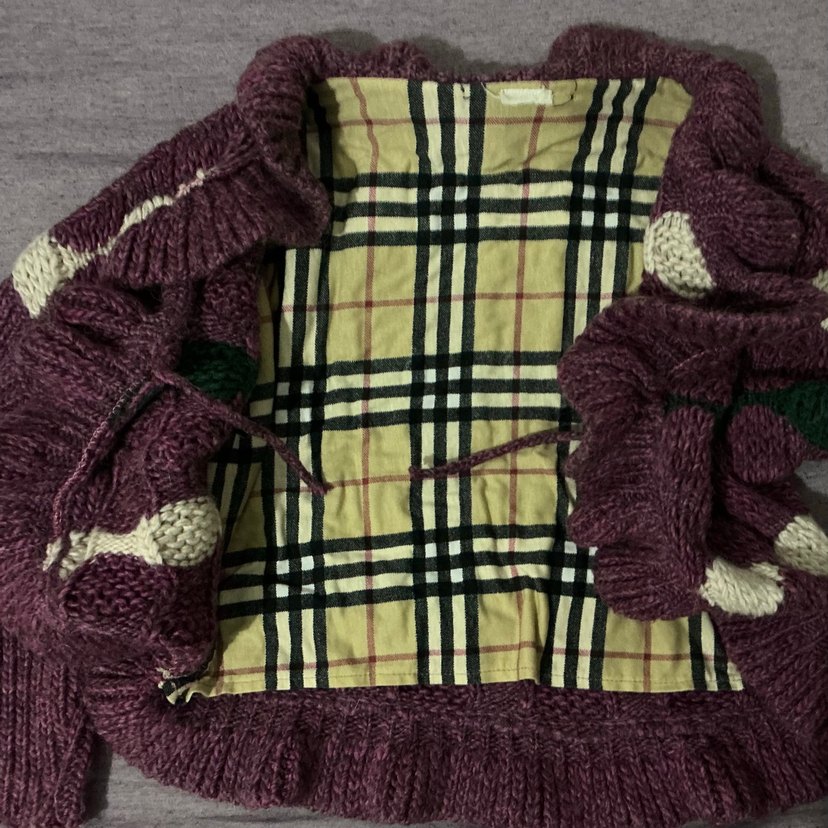 Vintage Mor Hırka - Görsel 3