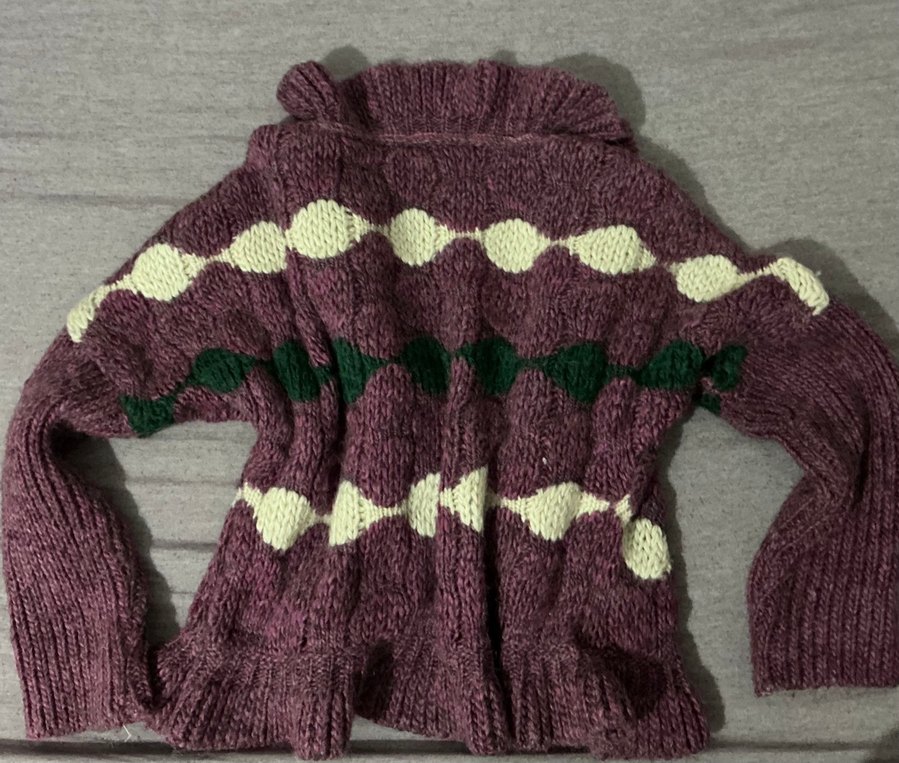 Vintage Mor Hırka - Görsel 4